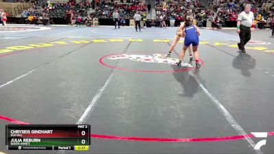 140 lbs Cons. Round 1 - Julia Reburn, Queen Anne`s vs Chryseis Gindhart, Old Mill