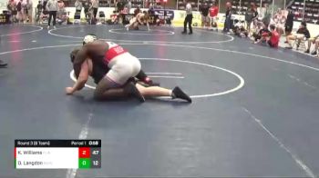 220 lbs Round 3 (6 Team) - Kaijehl Williams, Flint Tropics vs Dylan Langdon, Bad Bass WC