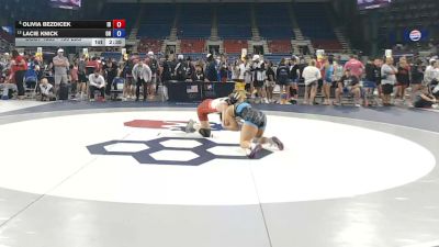 130 lbs Champ. Rd Of 16 - Olivia Bezdicek, Idaho vs Lacie Knick, Ohio