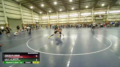 86-95 lbs Quarterfinal - Lilly La Notte, Wasatch Wrestling Club vs Joscelyn Weise, Grantsville Wrestling Club