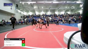 145 lbs 5th Place - Shyla Munoz, Tulsa Blue T Panthers vs Colby Garrison, HURRICANE WRESTLING ACADEMY