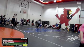 119 lbs Cons. Round 1 - Isaiah Logston, Hagerstown vs Corbin Brown, Woodford Co. Wrestling