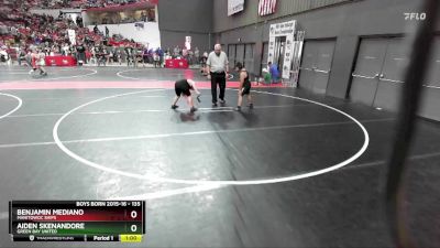 135 lbs Round 2 - Aiden Skenandore, Green Bay United vs Benjamin Mediano, Manitowoc Ships