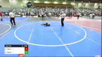 55 lbs Quarterfinal - Andres Tapia, WestSide RoughRiders vs Zayden Taylor, Elk Grove Wr Ac