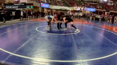 135 lbs Round 3 - Emma Klingaman, Chinook Wrestling Club vs Kaylee Orcutt, Miles City Wrestling Club