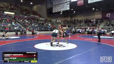 4A 215 lbs Quarterfinal - Kyle Vocque, Bauxite vs Garrett Merworth, Gravette