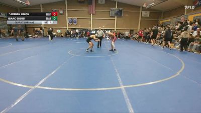 125 lbs Quarterfinal - Adrian Limon, Unattached vs Isaac Gibbs, Doane
