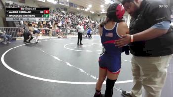 105 lbs Champ. Round 2 - Mackenzie Matthews, Los Osos vs Valeria Gonzalez, Lancaster