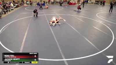 160 lbs Cons. Round 3 - Noah Toll, SHAKOPEE MAT CLUB vs Jackson Hewitt, Minnesota