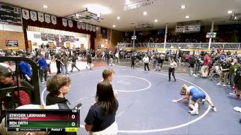 138 lbs Cons. Round 2 - Ben Orth, Lakeside vs Stryder Liermann, Bonners Ferry