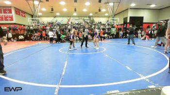 120 lbs Quarterfinal - Kylin Reed, Mannford vs Eden Bigpond, Bristow