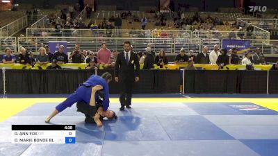 DANIELLE ANN FOX vs DANIELLE MARIE BONDE BLAUL 2024 Pan Jiu Jitsu IBJJF ...