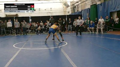 125 lbs Champ. Round 2 - Matt Griffin, Tcnj vs Jaydin Barreto, Misericordia