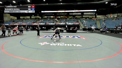 131 lbs Cons. Round 4 - Larissa Kaz, Hastings vs Elizabeth Duvall, Texas Wesleyan