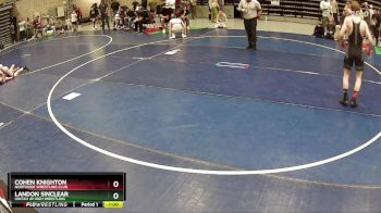 139 lbs Cons. Round 3 - Landon Sinclear, Uintah Jr High Wrestling vs Cohen Knighton, Northside Wrestling Club