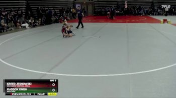 54 lbs Cons. Round 2 - Maddox Knish, WEM/JWP vs Kreed Jesnowski, WCA (West Central Area)