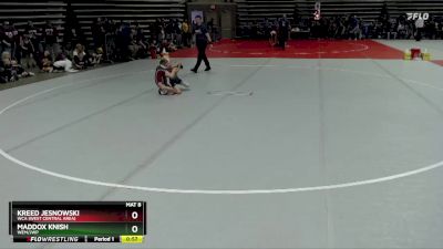54 lbs Cons. Round 2 - Maddox Knish, WEM/JWP vs Kreed Jesnowski, WCA (West Central Area)