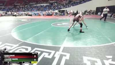 5A-113 lbs Champ. Round 1 - Cooper White, Eagle Point vs Kash Davis, Redmond