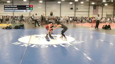 76 lbs Round 3 - 12:00pm Friday - Benjamin Meyer, Mile High vs Axton Viscome, Great Neck W.C.