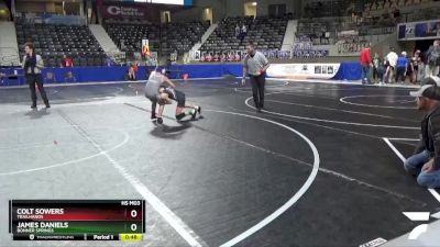 84 lbs Cons. Round 1 - James Daniels, Bonner Springs vs Colt Sowers, Trailhands