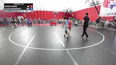 106 lbs Cons. Rd Of 16 - Easton Landas, Sebolt Wrestling Academy vs Colin Lewandowski, Black Fox Wrestling Academy