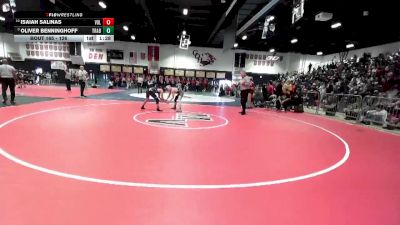 126 lbs Champ. Round 2 - Oliver Benninghoff, Trabuco Hills vs Isaiah Salinas, Vista Del Lago