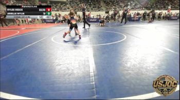 57 lbs Consi Of 8 #2 - Rylee Reece, Bridge Creek Youth Wrestling vs Arielle Wylie, Tuttle Wrestling