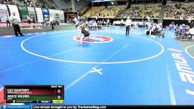 145 Class 2 lbs Champ. Round 1 - Lily Shaffrey, Northwest (Cedar Hill) vs Reece Wilmes, Holt