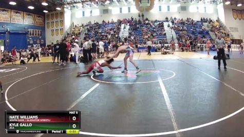 132 lbs Cons. Round 8 - Kyle Gallo, Zca vs Nate Williams, SOUTH DADE / Gladiator Wrestli