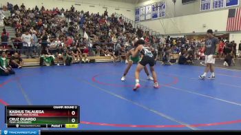 152 lbs Champ. Round 2 - Kashus Talauega, Villa Park High School vs Cruz Duardo, Team Jackrabbits