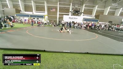 95 lbs Quarterfinal - Aliya Ackerman, Westlake WC vs Nevaeh Almaguer, Victory Wrestling-Central WA