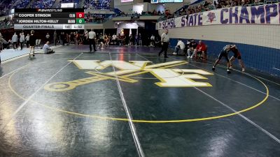 106 lbs Quarterfinal - Cooper Stinson, Clinton vs Jorden Hilton-Kelly, Manning