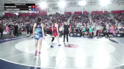 115 lbs Champ. Round 2 - Clarissa Clipp, Franklin Wrestling Club vs Erta Beqiri, APEX Girls Wrestling