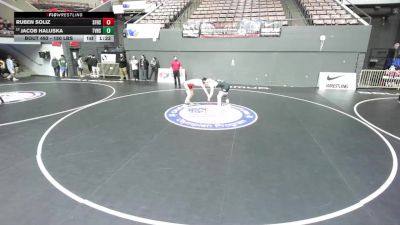 150 lbs Quarters - Jacob Haluska, Temecula Valley High School Wrestling vs Ruben Soliz, San Fernando High School Wrestling