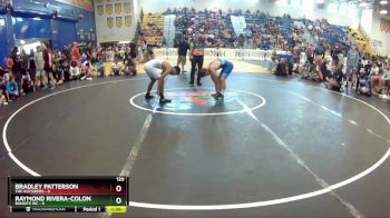 120 lbs Champ Round 1 (16 Team) - Bradley Patterson, The Outsiders vs Raymond Rivera-Colon, Bandits WC