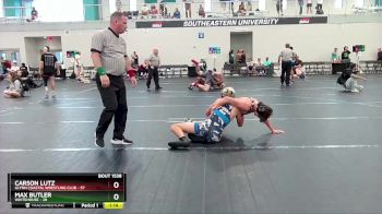 126 lbs Cons. Round 5 - Carson Lutz, Glynn Coastal Wrestling Club vs Max Butler, Whitehouse