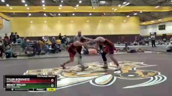 174 lbs 5th Place Match - Tyler Bodovetz, Ohio Wesleyan vs Brady Walsh, Ohio Wesleyan