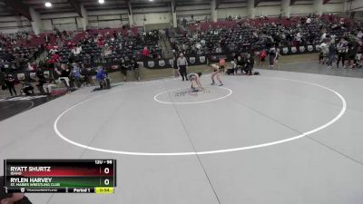 98 lbs Round 1 - Rylen Harvey, St. Maries Wrestling Club vs Ryatt Shurtz, Idaho