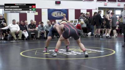 189 lbs Semifinal - Josh Larrimore, Boyertown Area vs Brayden Zuercher, Nazareth Area