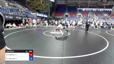 113 lbs Cons 64 #1 - Wyatt Koenen, MN vs Mac Johnson, NC