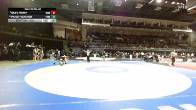 135 lbs Cons. Round 5 - Paige Fletcher, Ponderosa vs Skye Perry, Del Oro
