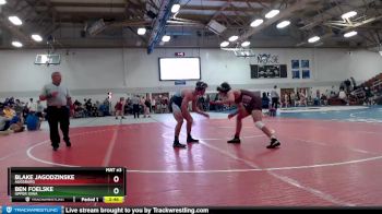 157 lbs Cons. Round 4 - Blake Jagodzinske, Augsburg vs Ben Foelske, Upper Iowa