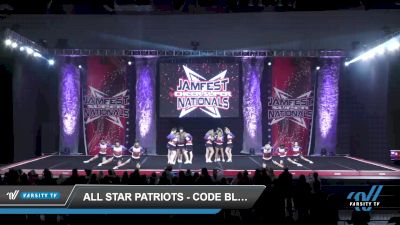 All Star Patriots - Code Black [2022 L4.2 Senior - D2 - Small Day 2] 2022 JAMfest Cheer Super Nationals