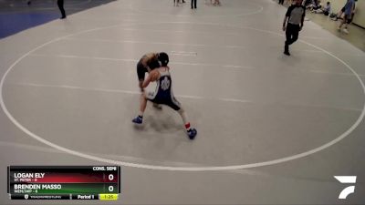 95 lbs Semis & 1st Wrestleback (8 Team) - Logan Ely, St. Peter vs Brenden Masso, WEM/JWP