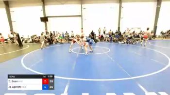 83 kg Consolation - David Bean, Spartan Combat vs Max Agresti, Team Delaware