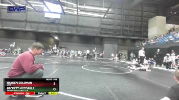 70 lbs Quarterfinal - Beckett McCorkle, Salina Wrestling Club vs Hayden Soloman, WTC