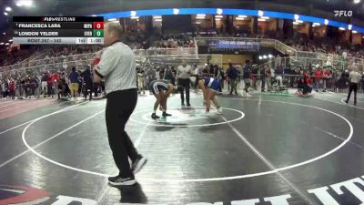 140 lbs Cons. Round 2 - Francesca Lara, Miami Palmetto vs London Yelder, Everglades