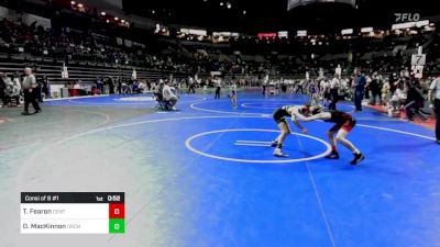 90 lbs Consi Of 8 #1 - Terrence "James" Fearon, Central Youth Wrestling vs Daniel MacKinnon, Orchard South WC