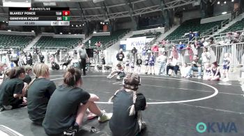 43 lbs Rr Rnd 1 - Blakely Ponce, Team Tulsa Girls vs Genevieve Foust, SW Girls