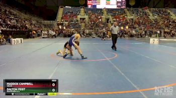 106 lbs Quarterfinal - Dalton Feist, Napoleon G-S vs Maddox Campbell, Velva